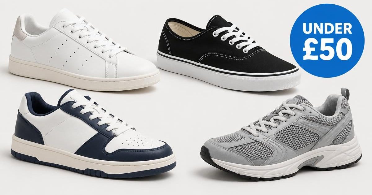 Four affordable trainers featured in our best trainers under £50 guide
